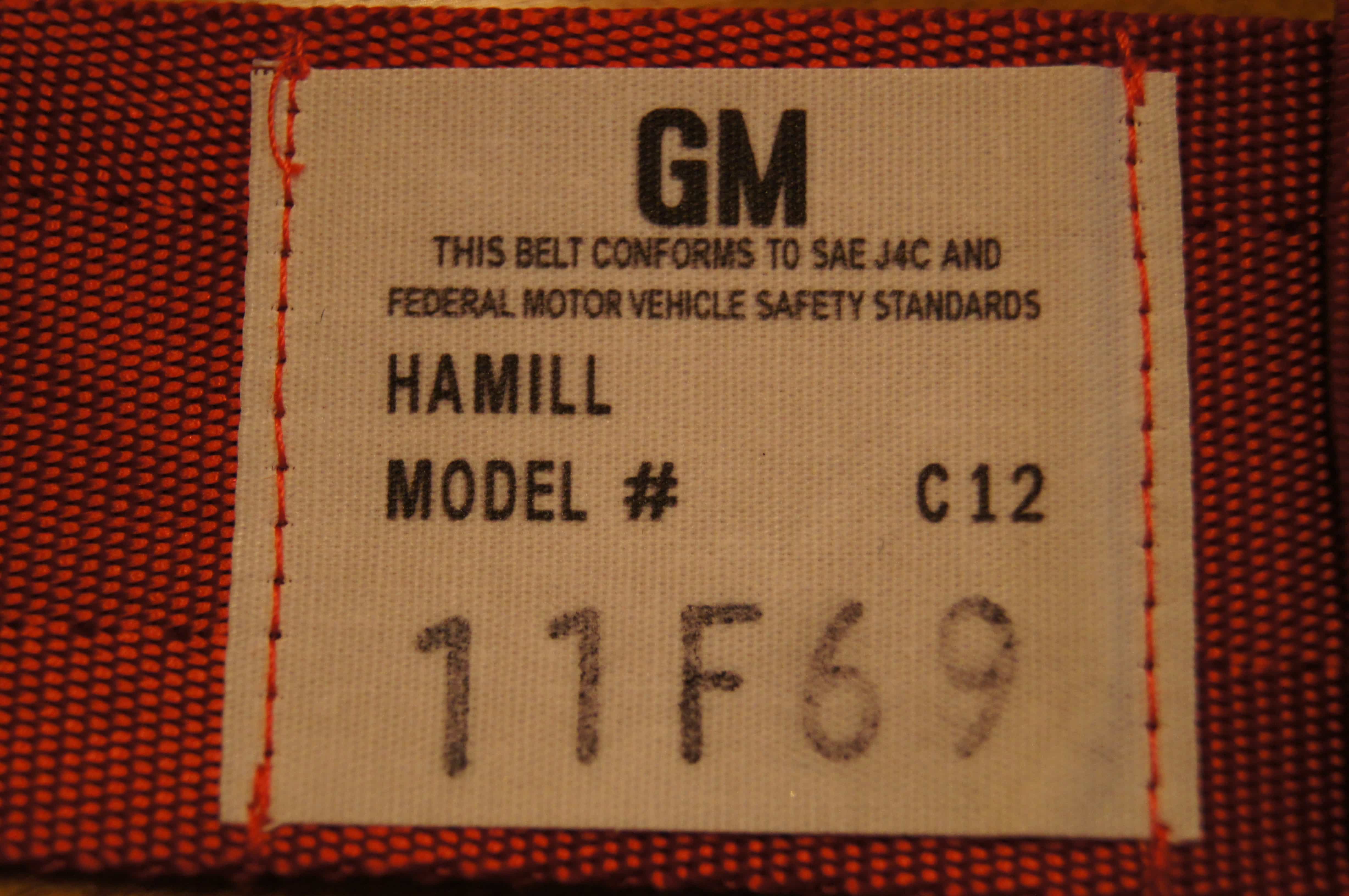 16 lap belt